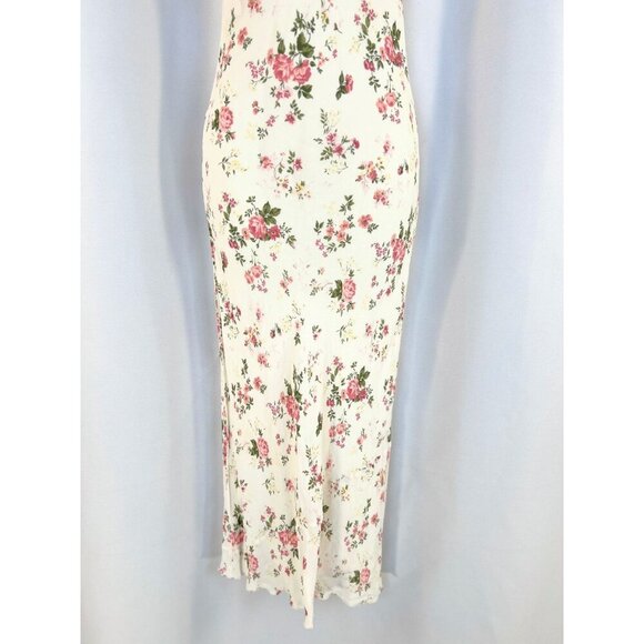 Reformation White Pink Floral Germain Maxi Dress $328 - Picture 5 of 13